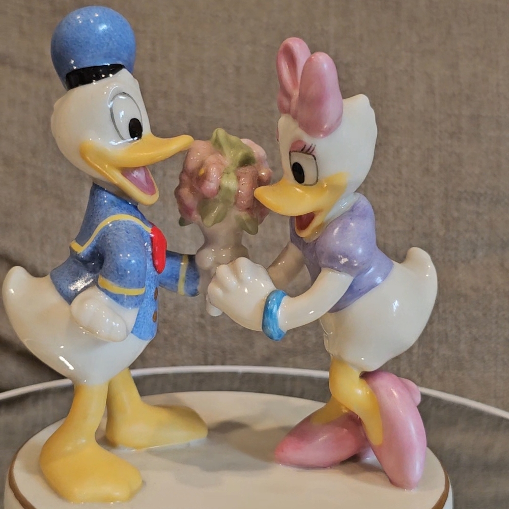 Disney Donald and Daisy Lenox "Together Forever" figurine